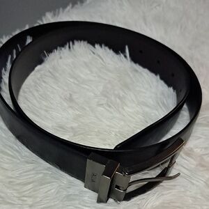 Tallia Men's Black Leather Belt